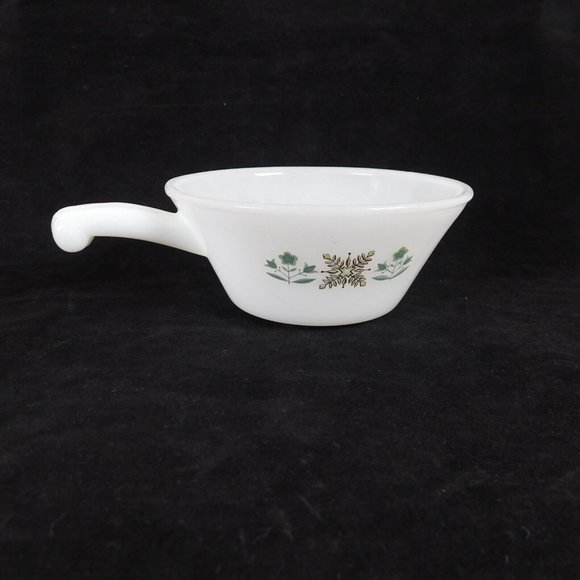 Set of 2 Anchor Hocking Fire King Meadow Green Individual Handled Casserole Dish - Picture 6 of 12